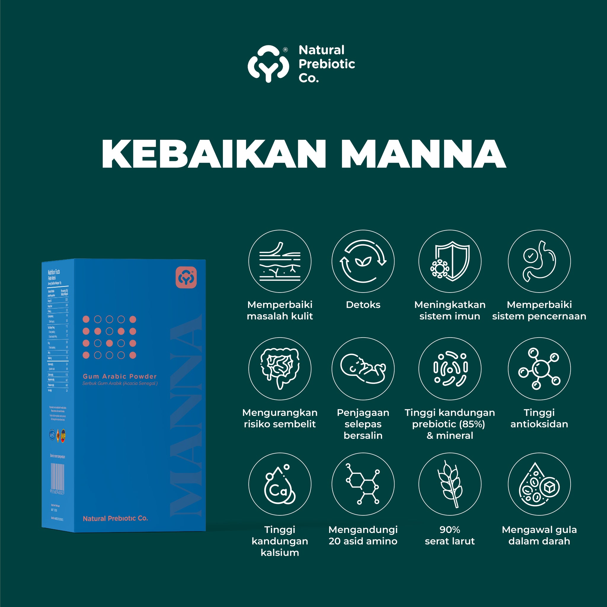 serbuk gum arabik arabic powder supplement